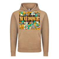 Vintage Coffee Green And Yellow Nurse Vintage Hoodie - LillyAllenDesigns