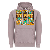 Vintage Zinc Green And Yellow Nurse Vintage Hoodie - LillyAllenDesigns