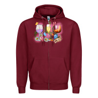 Burgundy Easter wine glasses  Easter Day Zipper Hoodie - CowGirlArtShop