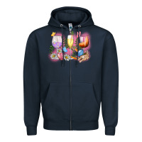 Navy Easter wine glasses  Easter Day Zipper Hoodie - CowGirlArtShop
