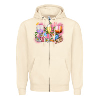 Sandshell Easter wine glasses  Easter Day Zipper Hoodie - CowGirlArtShop