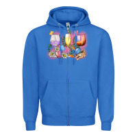 True Royal Easter wine glasses  Easter Day Zipper Hoodie - CowGirlArtShop