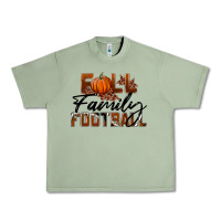 Oil Green Fall Family Football Urban Heavy Tee - LillyAllenDesigns