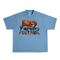 Pebble Blue Fall Family Football Urban Heavy Tee - LillyAllenDesigns
