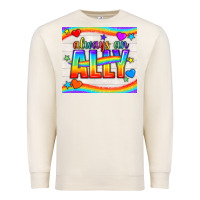 Sandshell Always An Ally Pride LGBTQ+ Tumbler Premium Sweatshirt - BundleAndBundleShop