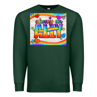 Sports Green Always An Ally Pride LGBTQ+ Tumbler Premium Sweatshirt - BundleAndBundleShop