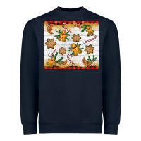 Christmas Gingerbread Cookies And Candy Cane Heavyweight Sweatshirt | Teevron