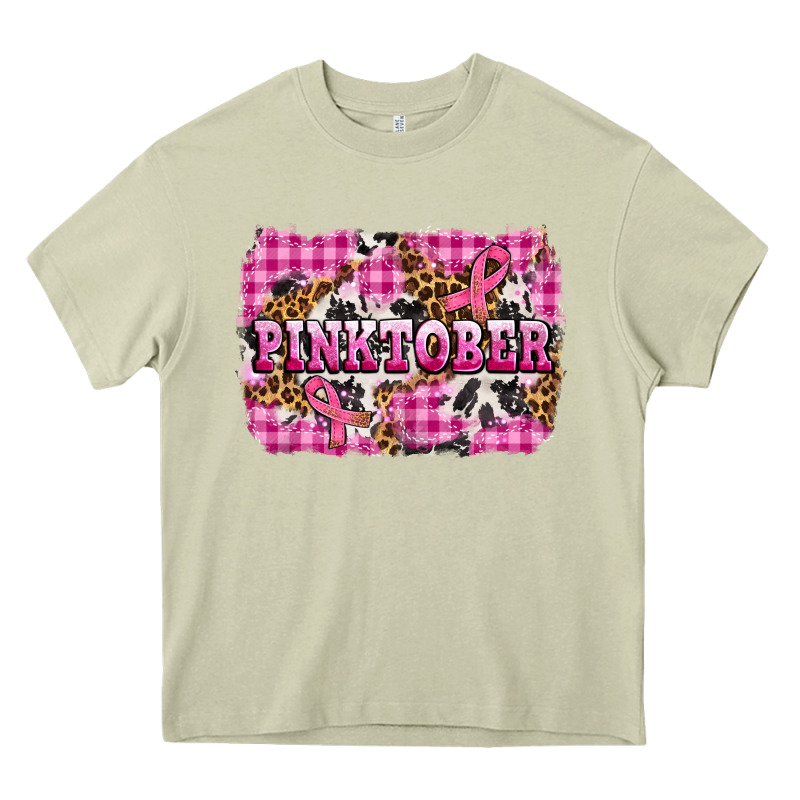 Pinktober With Cancer Ribbon Heavy Core Tee by AdoDesignShop | Teevron