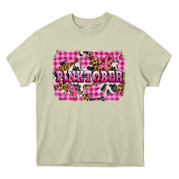 Mossy pinktober with cancer ribbon Heavy Core Tee - AdoDesignShop