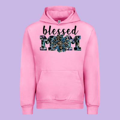 Blessed Mom Urban Hoodie Designed By Sublimationcraftshop