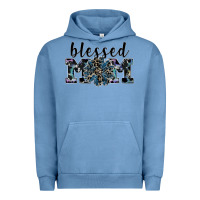 Pigment Pebble Blue blessed mom Urban Hoodie - SublimationCraftShop