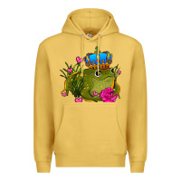 Antique Gold valentines day frog prince olivia Premium Hoodie - OliviaCreatesArt