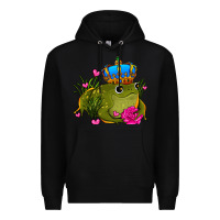 Black valentines day frog prince olivia Premium Hoodie - OliviaCreatesArt
