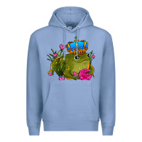 Colony Blue valentines day frog prince olivia Premium Hoodie - OliviaCreatesArt