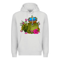 Dove Grey valentines day frog prince olivia Premium Hoodie - OliviaCreatesArt