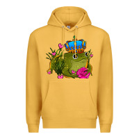 Mustard valentines day frog prince olivia Premium Hoodie - OliviaCreatesArt