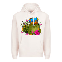 Pale Pink valentines day frog prince olivia Premium Hoodie - OliviaCreatesArt