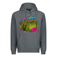 Rock valentines day frog prince olivia Premium Hoodie - OliviaCreatesArt