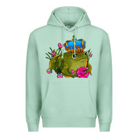 Seafoam valentines day frog prince olivia Premium Hoodie - OliviaCreatesArt
