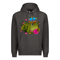 Smoke valentines day frog prince olivia Premium Hoodie - OliviaCreatesArt