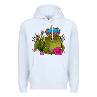 White valentines day frog prince olivia Premium Hoodie - OliviaCreatesArt