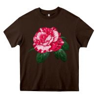 Chocolate Brown neil diamond rose Heavy Core Tee - LillyAllenDesigns