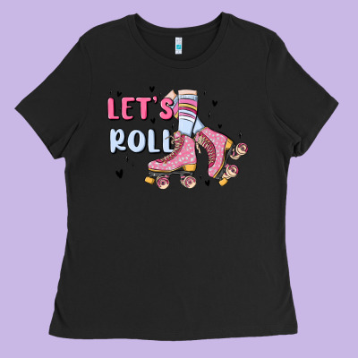 Let's Roll Ladies Tee Designed By Maliassmallbusiness