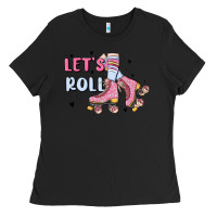 Black let's roll Ladies Tee - MaliasSmallBusiness