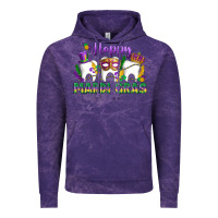 Cloud Purple mardi gras celebration with teeth Vintage Hoodie - LillyAllenDesigns