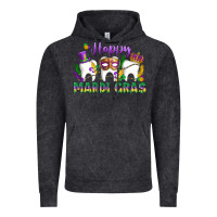Vintage Black mardi gras celebration with teeth Vintage Hoodie - LillyAllenDesigns