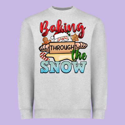 Baking Through The Snow Heavyweight Sweatshirt Designed By Nancycooperartshop