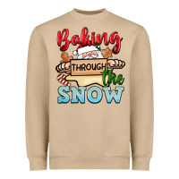 Mushroom Baking through the snow Heavyweight Sweatshirt - NancyCooperArtShop