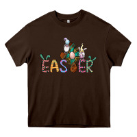 Chocolate Brown cross rabbit easter gnomes Heavy Core Tee - Jasminsmagicworld