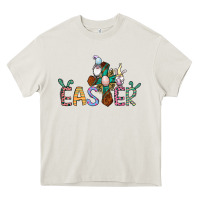 Cream cross rabbit easter gnomes Heavy Core Tee - Jasminsmagicworld
