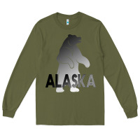 Army Green Alaska Bear Long Sleeve Tee - Bettercallsaul