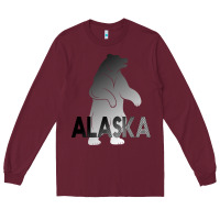Burgundy Alaska Bear Long Sleeve Tee - Bettercallsaul