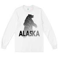 White Alaska Bear Long Sleeve Tee - Bettercallsaul