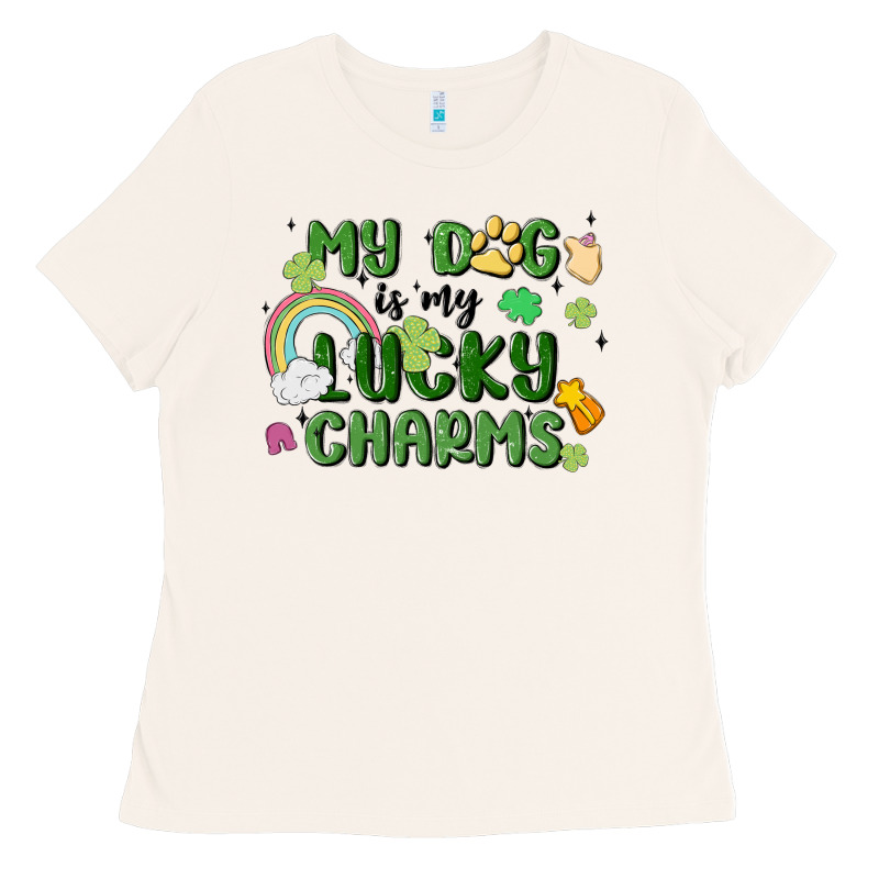 My Dog Is My Lucky Charms Ladies Tee by MaliasSmallBusiness | Teevron