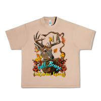 Burro Fall Breeze And Autumn Leaves Deer Urban Heavy Tee - LillyAllenDesigns