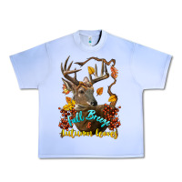 Grape Ice Fall Breeze And Autumn Leaves Deer Urban Heavy Tee - LillyAllenDesigns