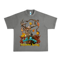 Tornado Fall Breeze And Autumn Leaves Deer Urban Heavy Tee - LillyAllenDesigns