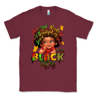 Burgundy empowering black heritage Classic Tee - LillyAllenDesigns