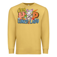 Antique Gold one hip lunch lady easter day Premium Sweatshirt - FaDigitalArtStudio
