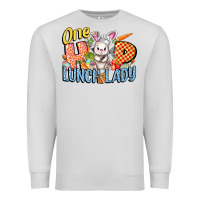 Dove Grey one hip lunch lady easter day Premium Sweatshirt - FaDigitalArtStudio