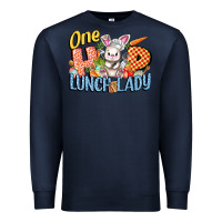 Navy one hip lunch lady easter day Premium Sweatshirt - FaDigitalArtStudio