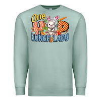Seafoam one hip lunch lady easter day Premium Sweatshirt - FaDigitalArtStudio
