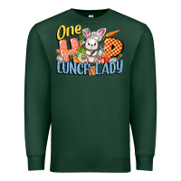 Sports Green one hip lunch lady easter day Premium Sweatshirt - FaDigitalArtStudio