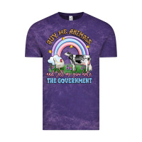Cloud Purple buy me animals and tell me you hate the government Vintage Tee - LillyAllenDesigns