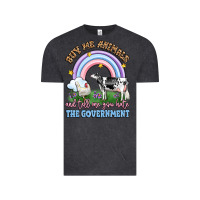Vintage Black buy me animals and tell me you hate the government Vintage Tee - LillyAllenDesigns