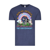 Buy Me Animals And Tell Me You Hate The Government Vintage Tee | Teevron